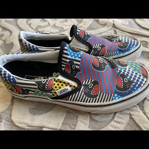 🦈 Discovery Shark Week Limited Edition Slip On Vans Womens 6.5 Mens 5